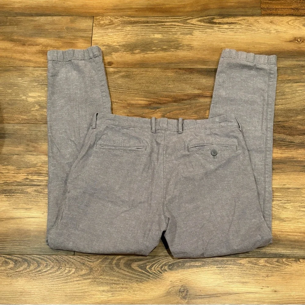 Men's J. Crew Linen/Cotton Gray Dress Pants size 34x32